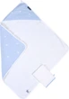 Полотенце с капюшоном Childhome 80x80 flower blue (CCBCMBF) - изображение 1
