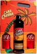 Набор Ромовый напиток Cana Caribia Spiced Gold Rum 0.7 л 35% + Кока кола 2 шт. в коробке (4006714004644) - изображение 1