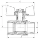 Кран шаровый Koer 3/4" ГШБ (KR.218.B) синий (KR2723) - изображение 2