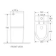 Унитаз-компакт Mixxus Premium Ellipse-0402-R 660x390x855mm, система смыва RIMLESS (MP6468) - зображення 5