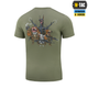 Футболка M-Tac Rex team Light Olive 2XL - изображение 4