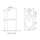 Унитаз-компакт Mixxus Premium Bevel-0401-T1 625x390x845mm, система смыва TORNADO 1.0 (MP6473) - зображення 3
