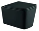 Подвесной унитаз Mixxus Premium Quadro-0302-R Black 530x360x365mm, система смыва RIMLESS (MP6455) - изображение 1