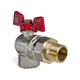 Кран с американкой 1" (Koer KR.228) угловой (KR0149) - зображення 3