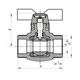 Кран шаровый PPR КШ Koer (бабочка) для горячей воды 20 (Koer K0181.PRO) (KP0234) - изображение 2