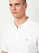 Поло длинное мужское GANT Reg Shield Ss Pique Polo 2210-110 M Белое (7325707171604) - изображение 4