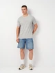 Футболка хлопковая мужская GANT Reg Tonal Shield Ss T-Shirt 2003140-93 M Серая (7325706686468) - изображение 3