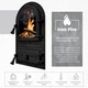 Дверцы для грубы Iron Fire Linda 310x530 мм со стеклом чугунные - изображение 5