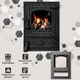 Печные дверцы Iron Fire Bastion 370x490 мм со стеклом чугунные - изображение 7