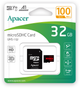 Карта памяти Apacer microSDHC 32GB Class 10 UHS-I + SD adapter (AP32GMCSH10UB-R) - изображение 2