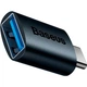 Перехідник Адаптер Baseus ZJJQ000003 Ingenuity Series Mini OTG Type-C to USB-A 3.1 Синій - зображення 3
