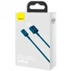 Кабель заряджання Baseus CALYS-C03 (2.4A) (2M) для Apple Lightning to USB для iOS пристроїв iPhone/iPad/iPod Синій - зображення 2
