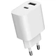 Зарядний пристрій Gembird 1xUSB-A+1xUSB-C 5V/2.4A (12W) white (TA-UC-2AC12-01) - зображення 5