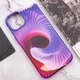 Кожаный чехол Colour Splash для Apple iPhone 12 Pro / 12 (6.1") (Фиолетовый / Розовый) - зображення 5