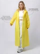 Дождевик плащ водонепроницаемый One Size универсальный унисекс EVA Yellow - изображение 6