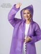 Дождевик плащ водонепроницаемый One Size унисекс универсальный EVA Violet - изображение 6