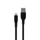 Кабель USB WALKER C595 Lightning black - изображение 2