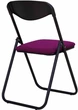 Стул для кухни и гостиной Nowy Styl JACK ordf BLACK C-74 Фиолетовый - изображение 3