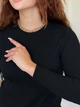 Плаття в рубчик довге осіннє жіноче Merlini Верді 700001361 L-XL Чорне (700001361_2) - зображення 2