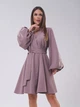 Платье-вышиванка женское с узором ISSA PLUS SA-546 L/XL Бежевое (issa2007682623761) - изображение 1