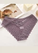 Кружевные женские трусики слипы Summer Leaf (1380-46-05) Сливовый L FINETOO (46) - изображение 2