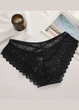 Кружевные женские трусики слипы Summer Leaf (1380-44-01) Черный M FINETOO (44) - изображение 8