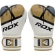 Боксерские перчатки RDX BOXING GLOVES BGR-F7 Белый, Золотой 8 унций (BGR-F7GL 8) - изображение 5
