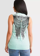 Женская безрукавка Affliction Age of Winter Rust Tank Lt Jade Construction Wash (AW26165-LICO-XS) - изображение 2
