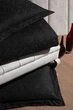 Двуспальный Евро комплект First Choice Lamone black Жаккард 200х220 см наволочки 2 x 50х70 см, 2 x 70х70 см - изображение 2