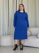 Сукня в рубчик довга осіння жіноча Merlini Верді 700001367 4XL-5XL Синя (700001367_4) - зображення 5