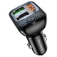 Адаптер автомобільний BOROFONE BC41 Eminency QC3.0 Car BT FM transmitter 18W Black - зображення 1