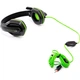 Дротові навушники з мікрофоном Gemix W-330 Black/Green 3.5 мм (Mini-Jack) Б/В - зображення 2