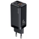 СЗУ Usams US-CC153 T47 65W Dual Ports Super Si PD Fast Charger Black - изображение 1