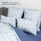 Комплект постельного белья ТЕП Happy Sleep Blue Violet 50x70 см двуспальный 180x215 см (2-03795_28133) - изображение 4