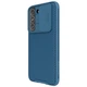 Карбонова накладка Nillkin Camshield (шторка на камеру) на Samsung Galaxy S23+ Синій / Blue - зображення 4
