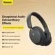 Беспроводные накладные Bluetooth наушники Baseus Bowie D05 Grey (NGTD020213) - изображение 10