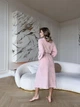 Жіночий довгий велюровий халат In Love з паском та кишенями COSY 42 Персиковий (cosy2203937) - зображення 2