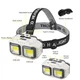 Фонарь налобный аккумуляторный Bailong HX-816 2COB(white+red) влагозащита, Фонарь на голову для бега - изображение 9