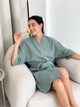 Жіночий халат кімоно із мусліну з паском та кишенями COSY S Оливковий (cosy568017) - изображение 4