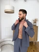 Чоловіча муслінова піжама Estet (сорочка+штани) COSY M Сірий (cosy2223295) - зображення 2