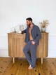 Чоловіча муслінова піжама Estet (сорочка+штани) COSY M Сірий (cosy2223295) - зображення 8