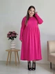 Платье в рубчик длинное осеннее женское Merlini Донато 700001388 L-XL Розовое (700001388_2) - изображение 8