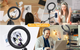 Лампа кольцевая LED 360 F-537S с функцией регулировки света, держателем и штативом AND - изображение 3