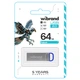Флеш-накопичувач моноблок брелок Flash Wibrand WI2.0/FA64U7U USB 2.0 Falcon 64Gb Blue - зображення 2