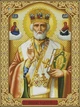 Набор алмазной мозаики Икона Святого Николая Чудотворца 40x50 см, на подрамнике, камни квадратные - изображение 2