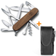 Комплект Нож Victorinox Huntsman Wood 1.3711.63B1 + Чехол с фонариком Police - изображение 11