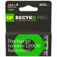Аккумулятор GP Recyko Pro 800mAh Eco (GP85AAAHCBR21-2TLB4), Ni-MH AAA, 1.2V, 2.4A, LSD70-5, Box 4шт - изображение 1