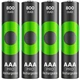 Аккумулятор GP Recyko Pro 800mAh Eco (GP85AAAHCBR21-2TLB4), Ni-MH AAA, 1.2V, 2.4A, LSD70-5, Box 4шт - изображение 2