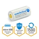 Акумулятор 16340/CR123 Li-Ion everActive EV16340-6530M, 3.0V, 650mAh, microUSB, 1A, White, Blister - зображення 10