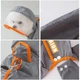 Дождевик для собак Hipidog Line L с капюшоном однотонный, Серый (HPDGOR12) - изображение 4